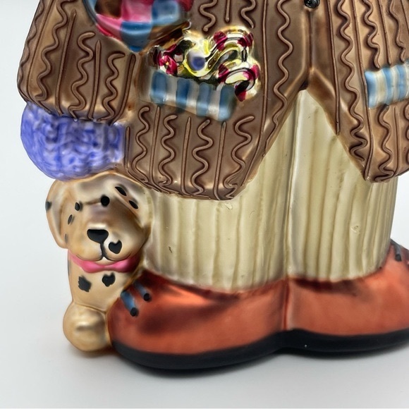 Kurt Alder Christmas Snowman Glass Ornaments 7" - Picture 3 of 6